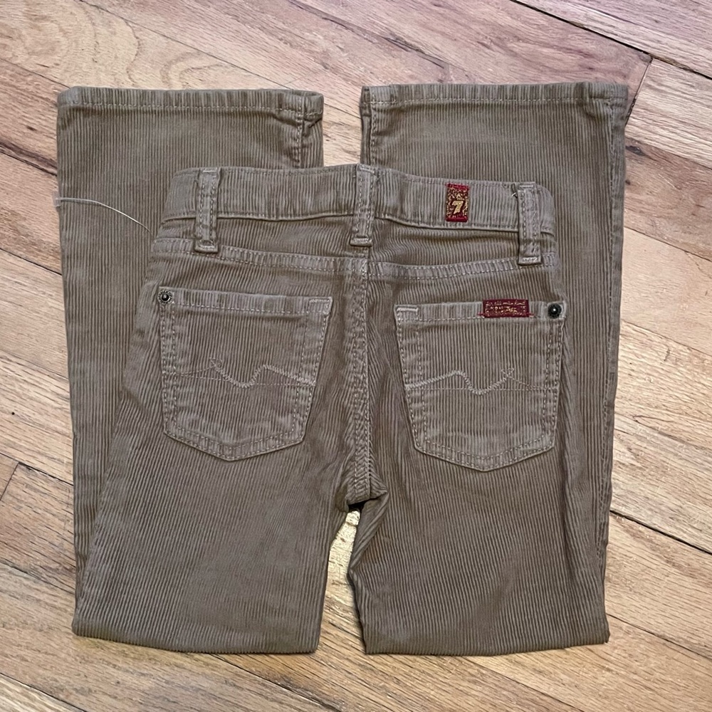 NEW Seven 7 for all mankind boys beige corduroy pants - Adj waist size 4